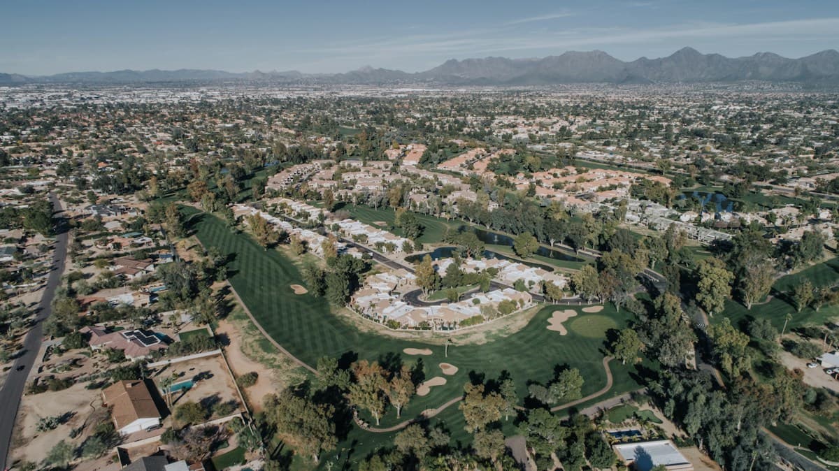 Desert golf course near Ahwatukee, AZ