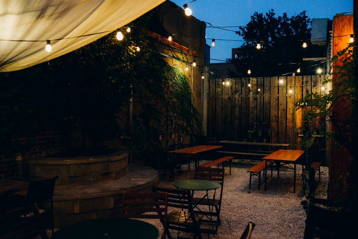 Resort patio dining near Chandler, AZ