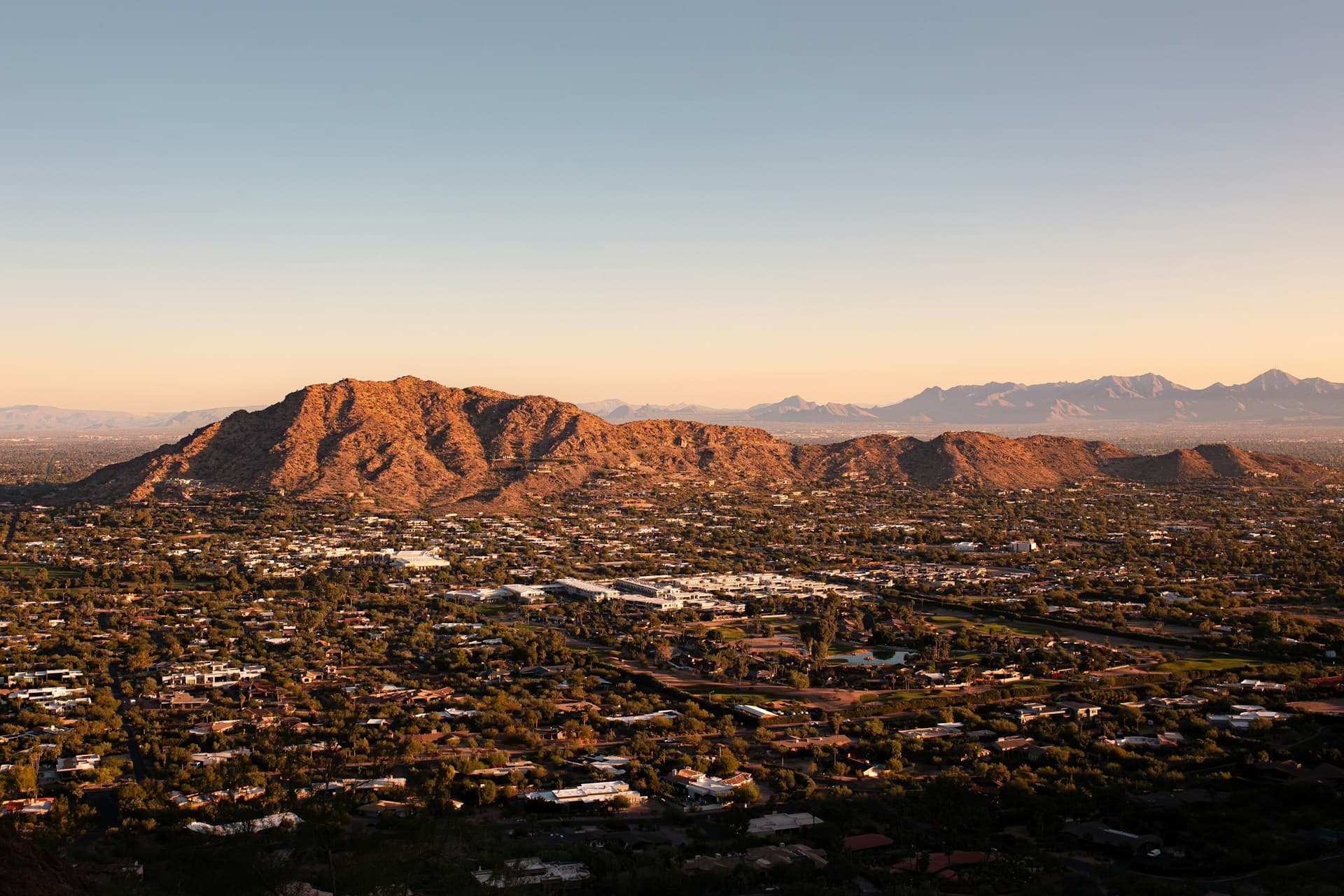 Desert mountain views near Old Town Scottsdale, AZ