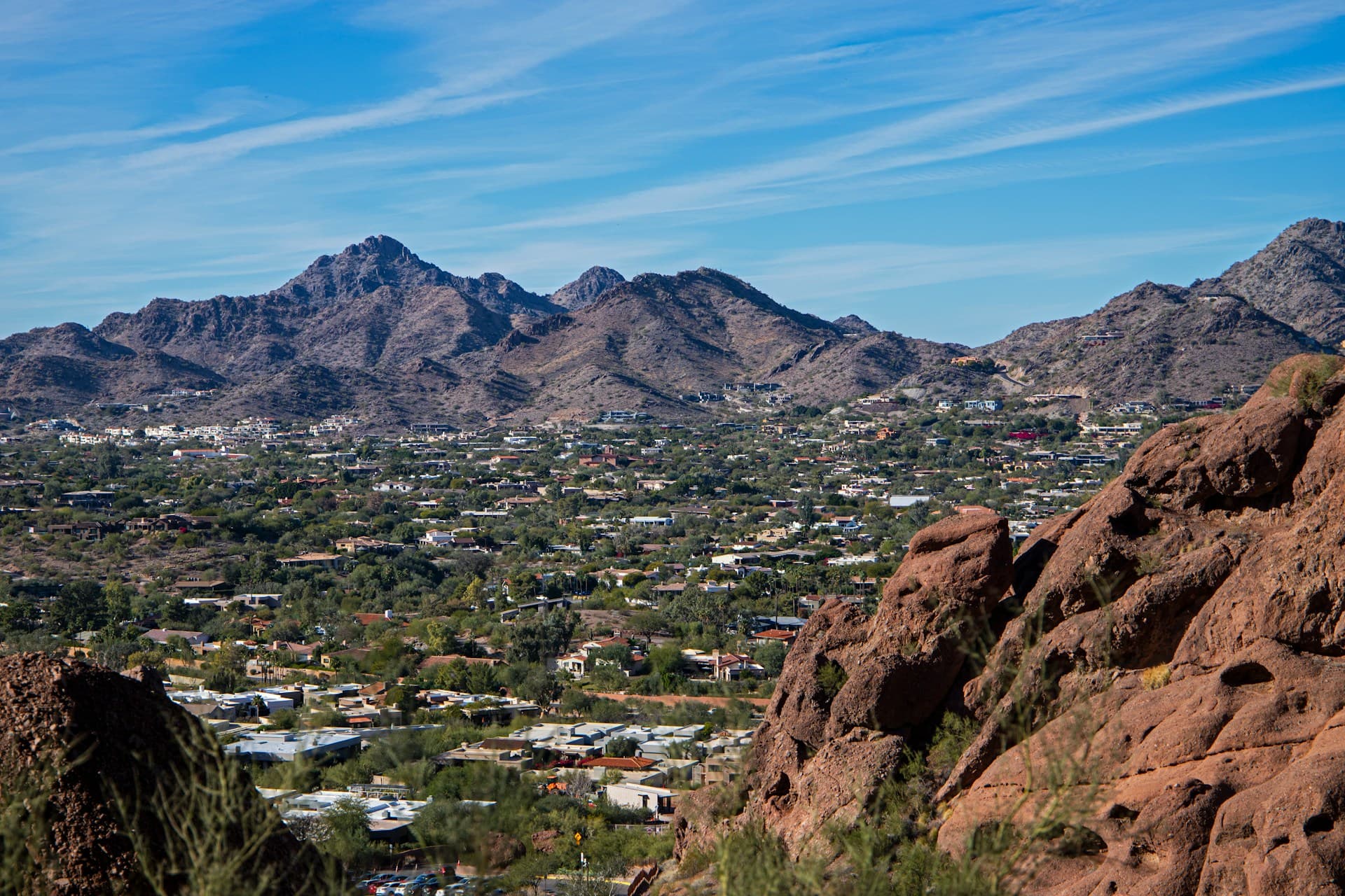 Desert mountain views near North Central Phoenix, AZ